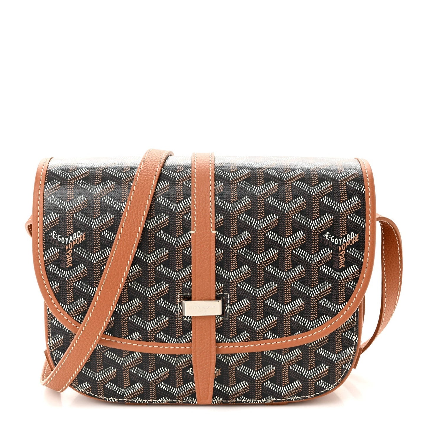 Goyardine Belvedere II PM Messenger Bag Black Gold