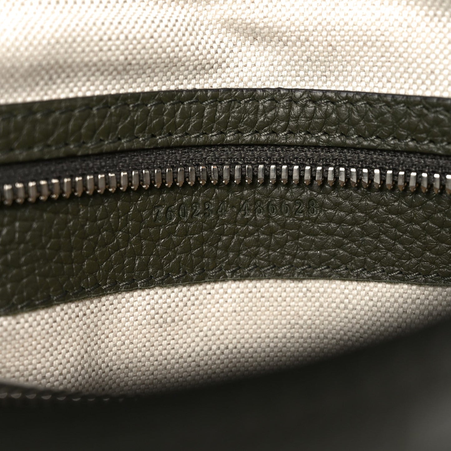 Piuma Calfskin Jumbo GG Embossed Double Buckle Medium Messenger Bag Dark Vintage Olive
