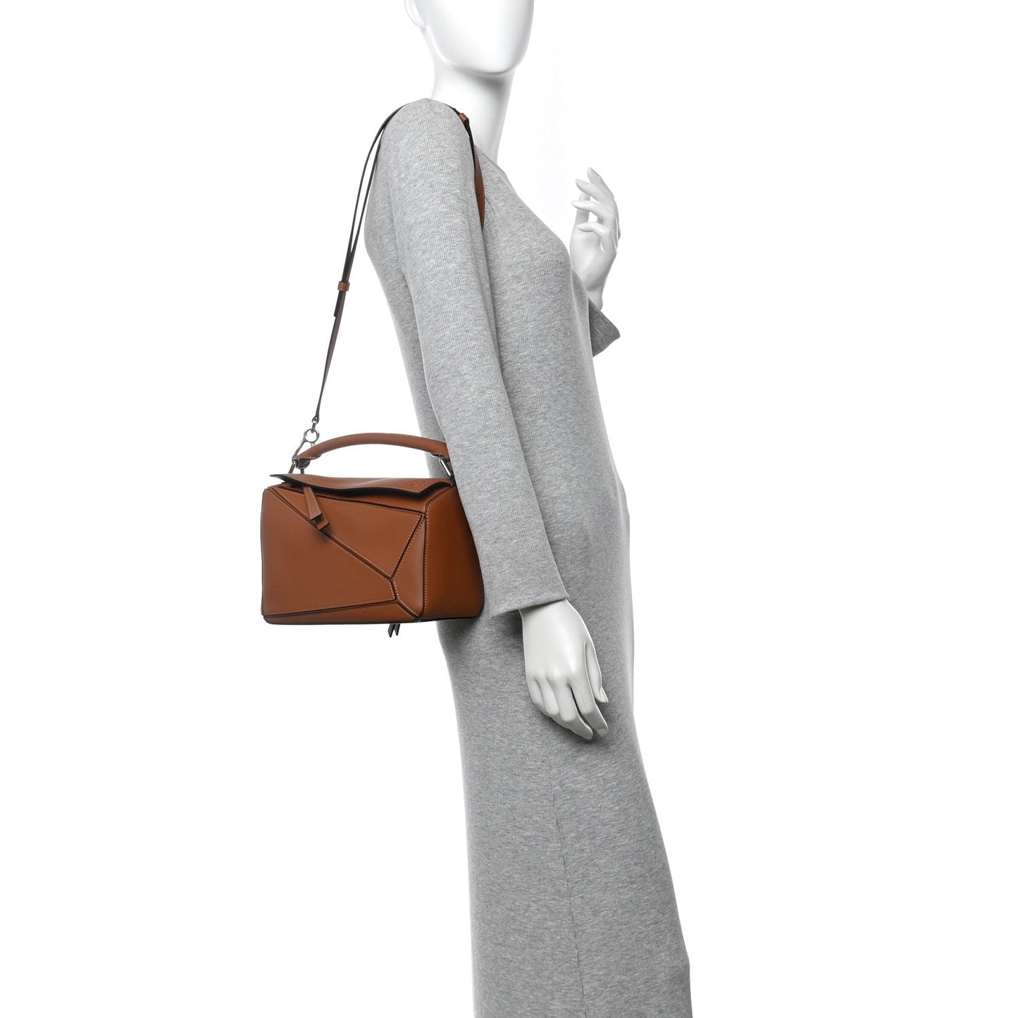 Calfskin Small Puzzle Bag Tan