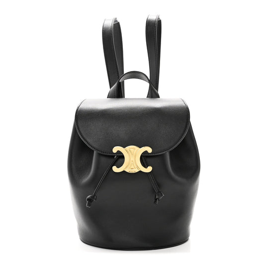 Triomphe Calfskin Bonnie Backpack Black