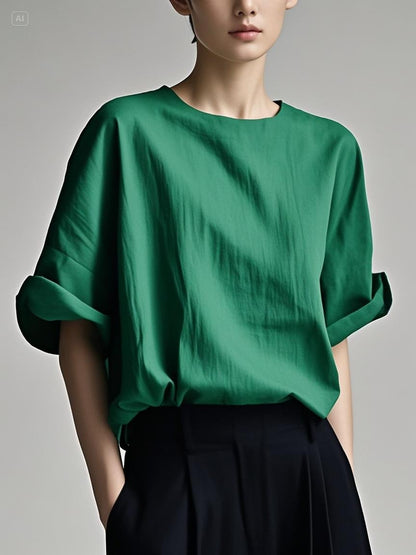 Fitted orange Patchwork Cotton Tank Summer