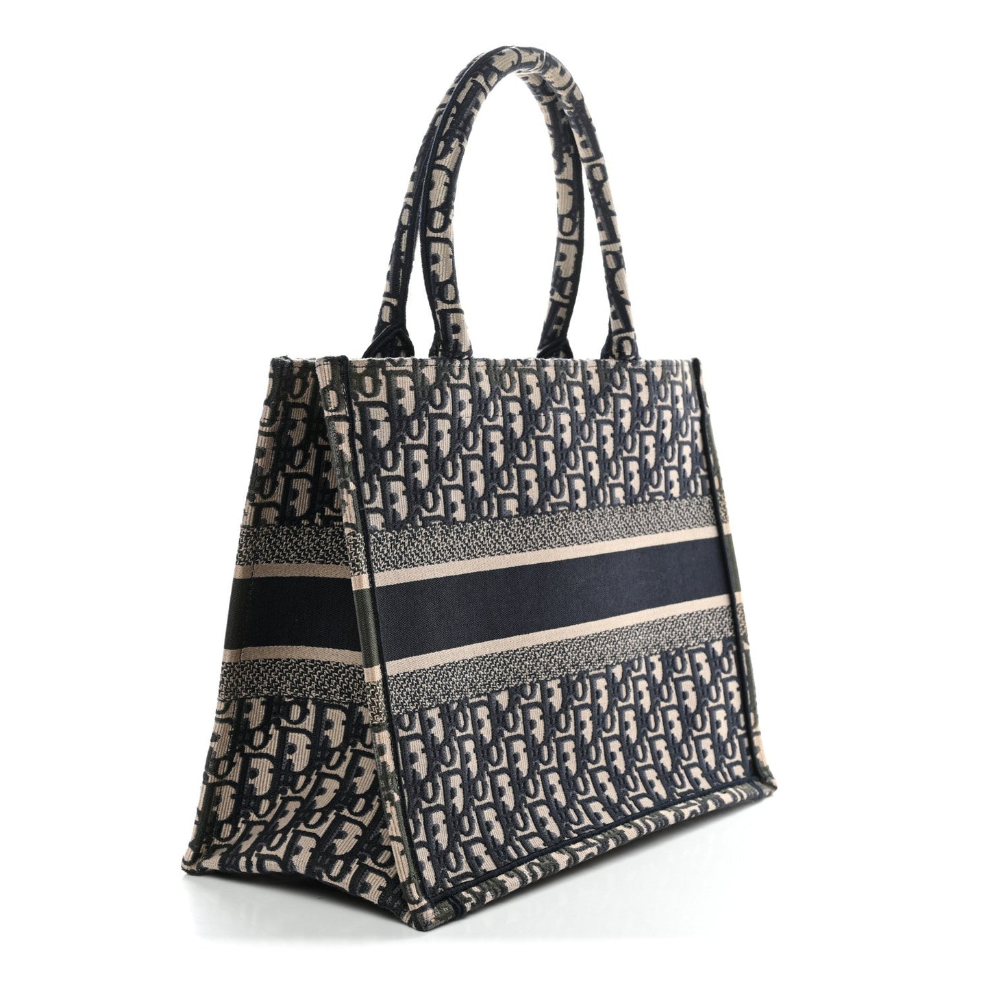 Oblique Medium Book Tote Blue Multicolor