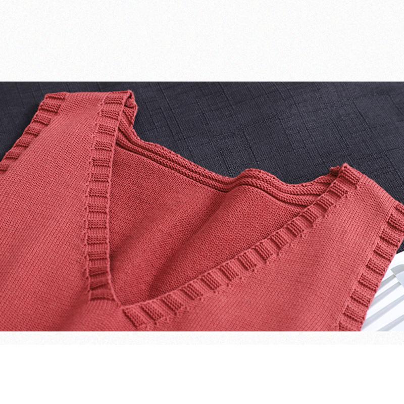 Women's Retro Knitted Pullover Sweater Vest