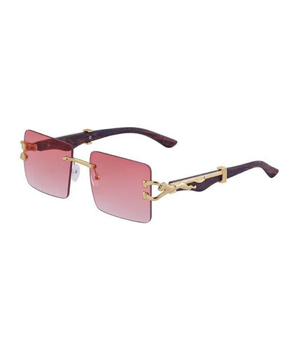 Fashion Black Boutique Rimless Sunglasses