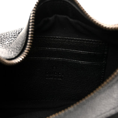 Goatskin Small Aphrodite Shoulder Bag Black
