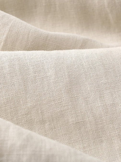 Loose Linen High Waist Solid Straight Trousers