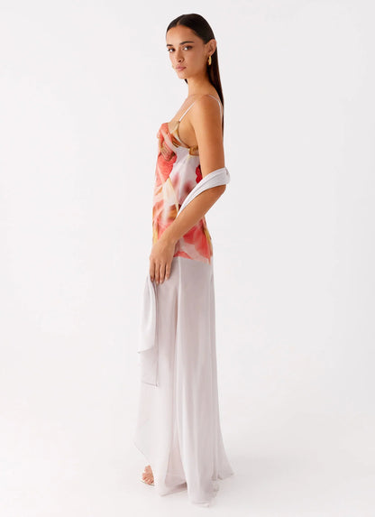 Loire Maxi Dress - Peach Rose