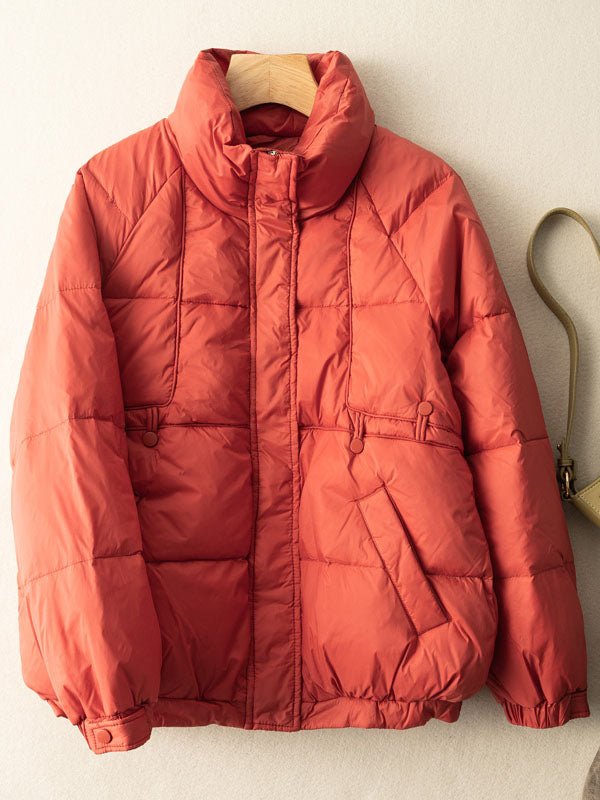 Lightweight And Loose Literary Vintage Short Version Down Jacket