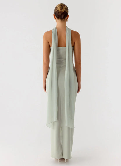 Libra Maxi Dress - Pastel Sage