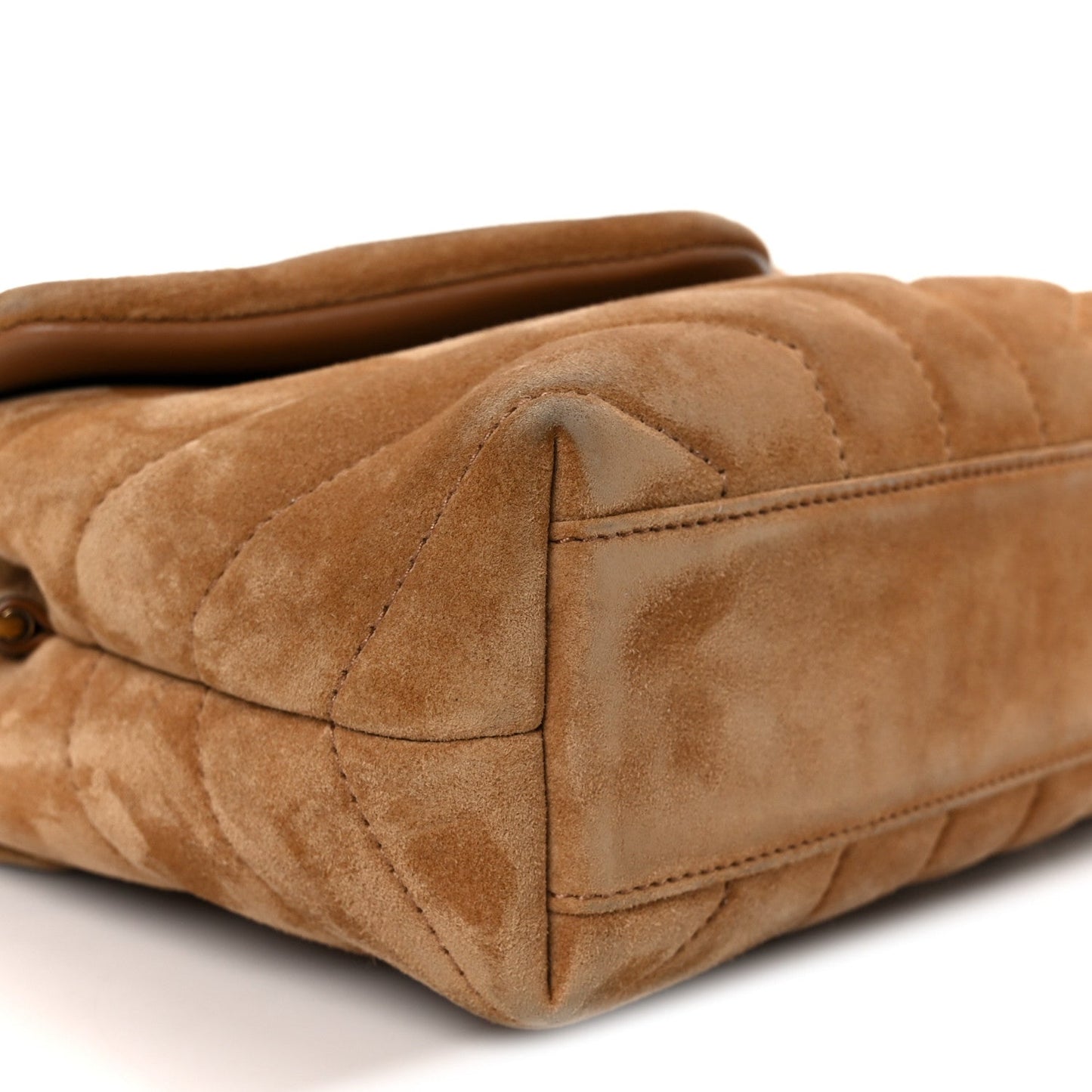 Suede Toy Loulou Shoulder Bag Cinnamon