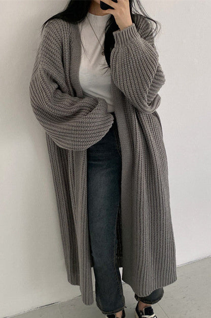 Vintage Loose Long Knitted Sweater Coat