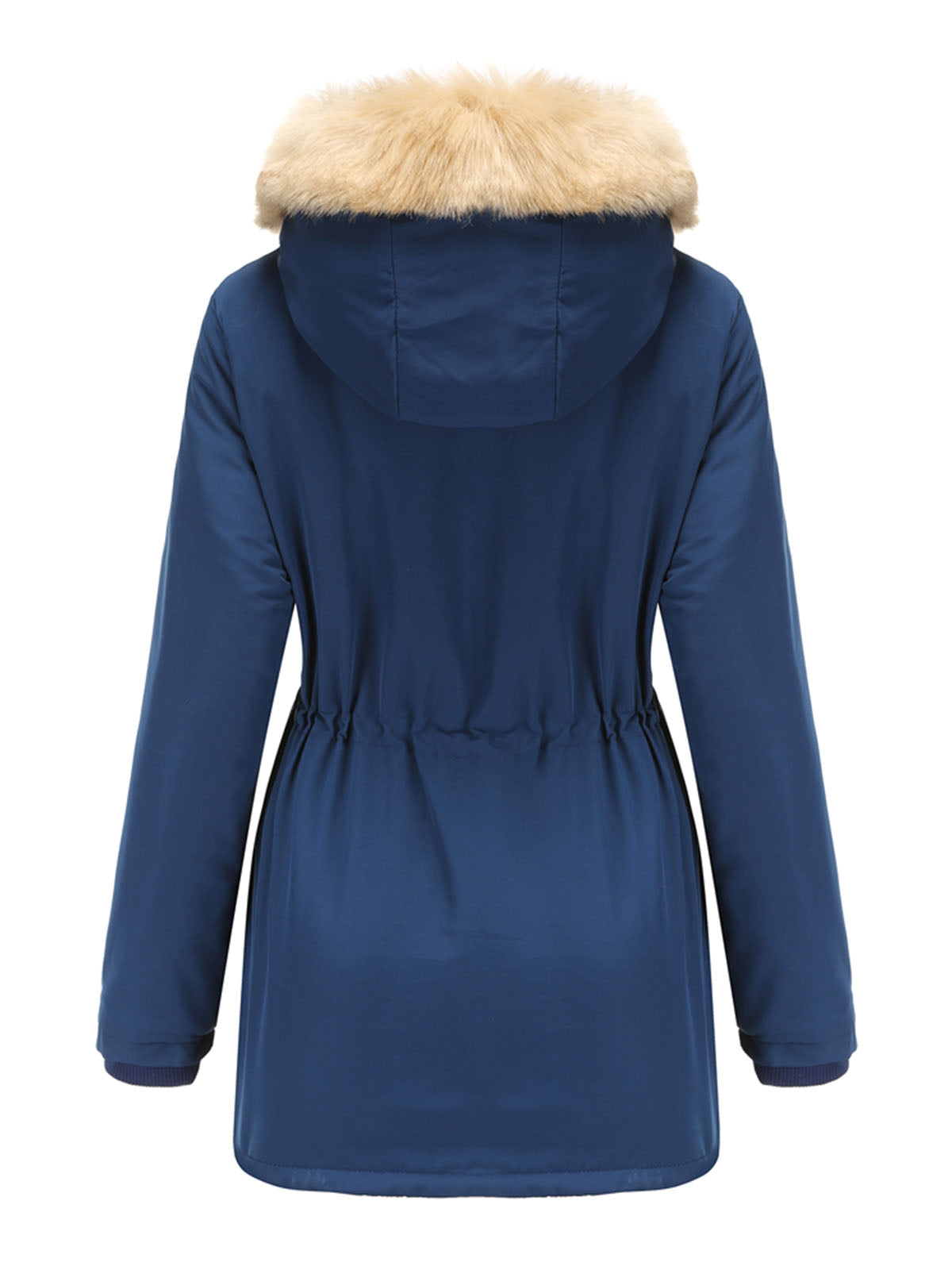 Women's Coat Daily Lamb wool Fall Winter Regular Midi Length Coat Solid Color Oversized Coat
