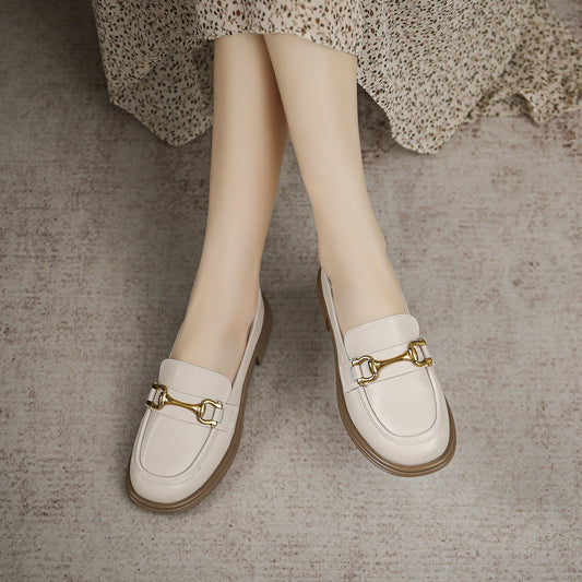 Women Autumn Casual Leather Soft Loafers