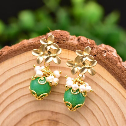 Women Retro Fashion Simple Floral Earrings(2 Pieces)