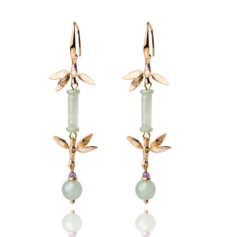 Ethnic Retro Art Bamboo Earrings