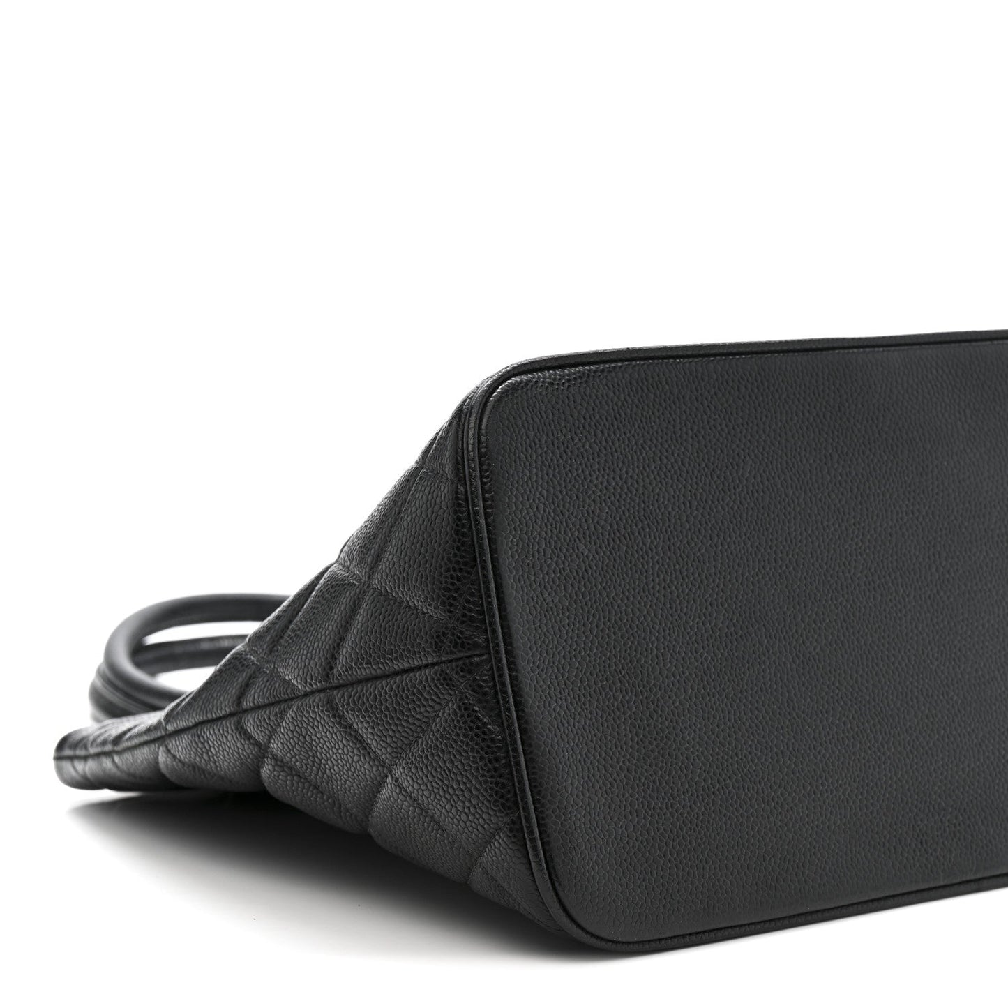 Caviar Quilted Medallion Tote Black