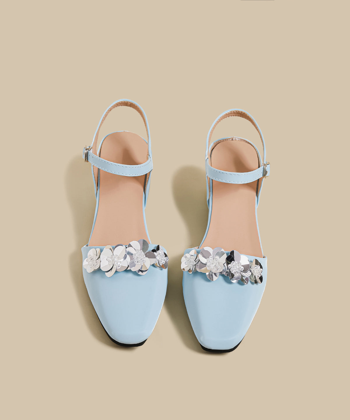 Comfortable Splicing Floral Wedge Sandals Blue Faux Leather
