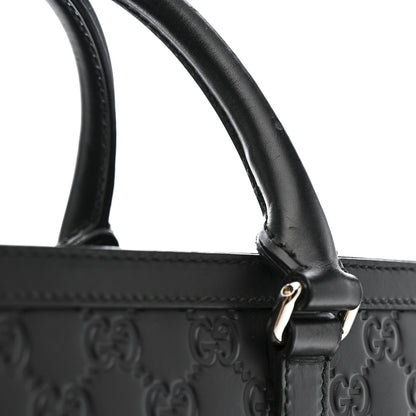Guccissima Signature Briefcase Black