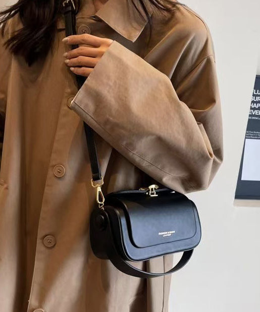 Boutique Black Solid Durable Faux Leather Micro Bag