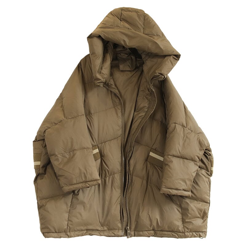 Women Casual Winter Loose Hooded Down Coat Plus Size