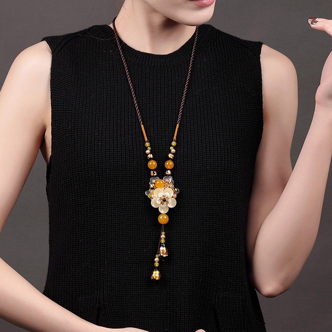 Simple Fashion Pendant Accessories Ethnic Style Necklace Autumn Winter Decorations