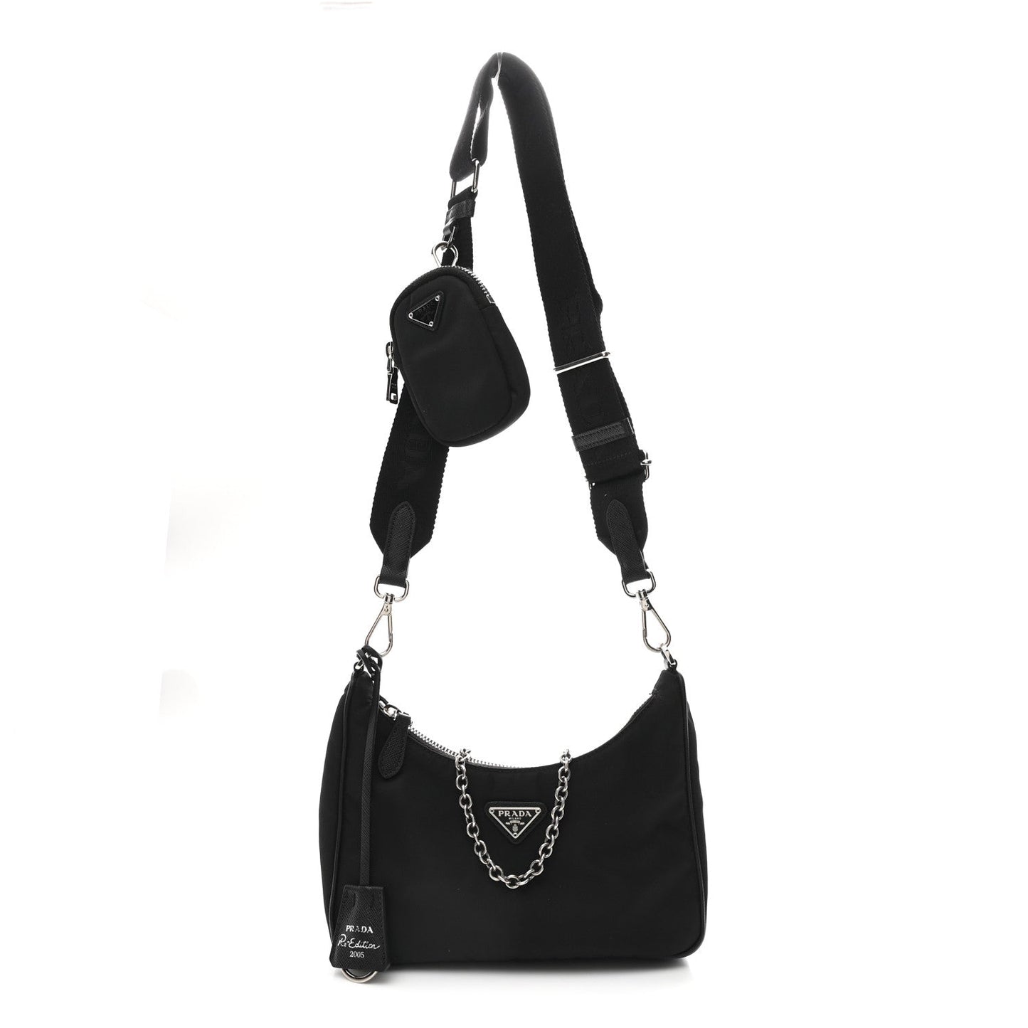 Nylon Re-Edition 2005 Shoulder Bag Black