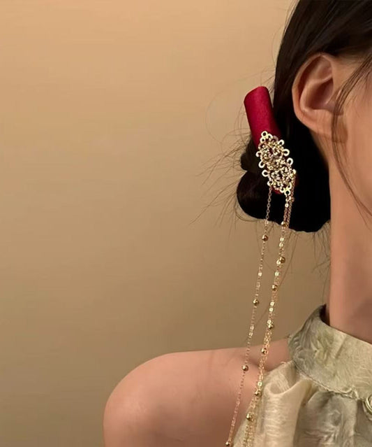 2026 New Red Tassel Chinese Style Hairpin