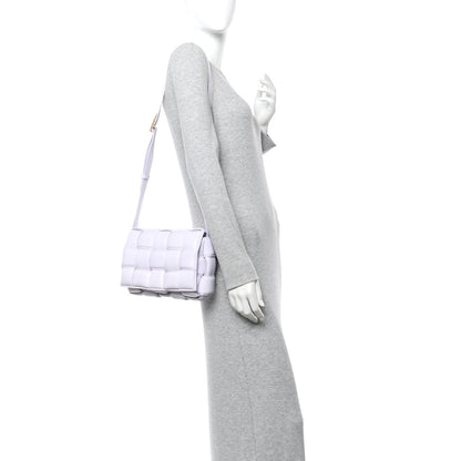 Nappa Maxi Intreccio Padded Cassette Crossbody Bag Mirth Washed