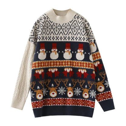 Winter Women Christmas Style Wool Knitted Sweater