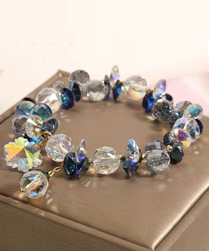 Stylish Purple Alloy Crystal Bracelet Charm Bracelet