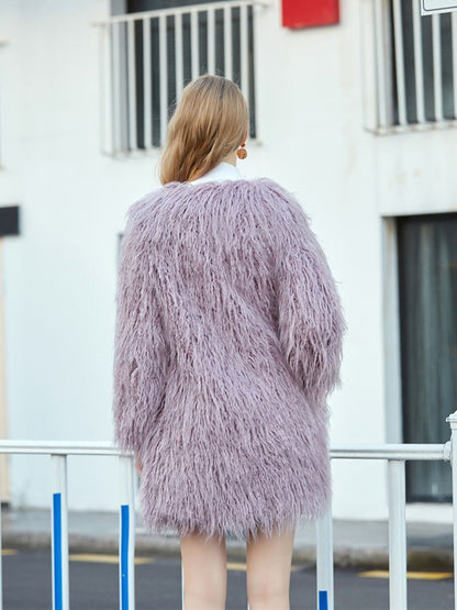 Faux Fur Long Coat Women Winter Coat