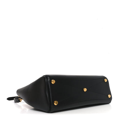 Smooth Calfskin Small Bel Air Carry All Bag Black