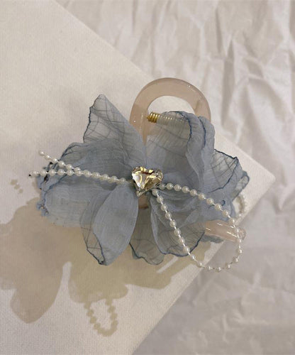 Art Light Green Acrylic Tulle Floral Hairpin