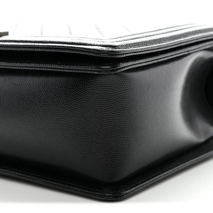 Caviar Quilted New Medium Boy Flap Black