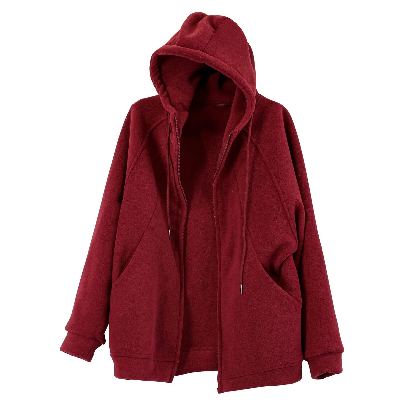 Autumn Winter Solid Orly Velvet Loose Hoodie
