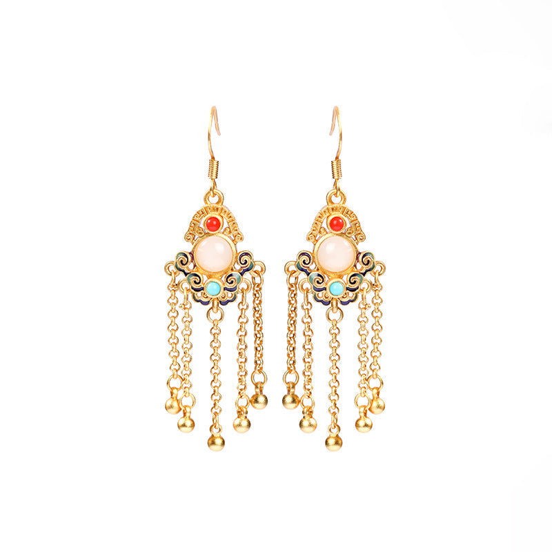 Literary Vintage Tassel Earrings