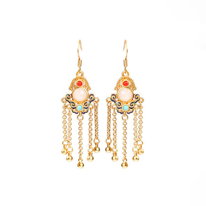 Literary Vintage Tassel Earrings