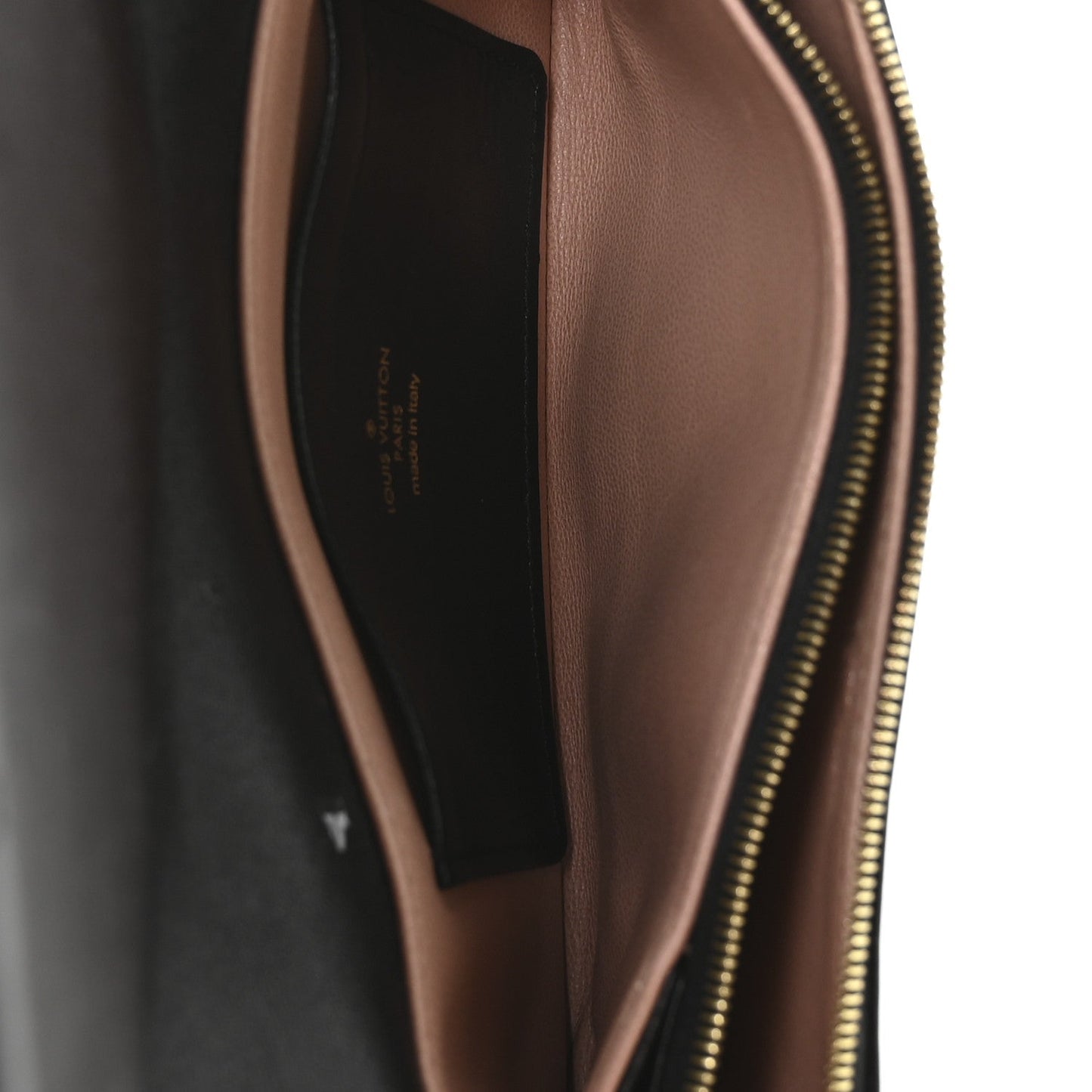 Lambskin Embossed Monogram Pochette Coussin Crossbody Black