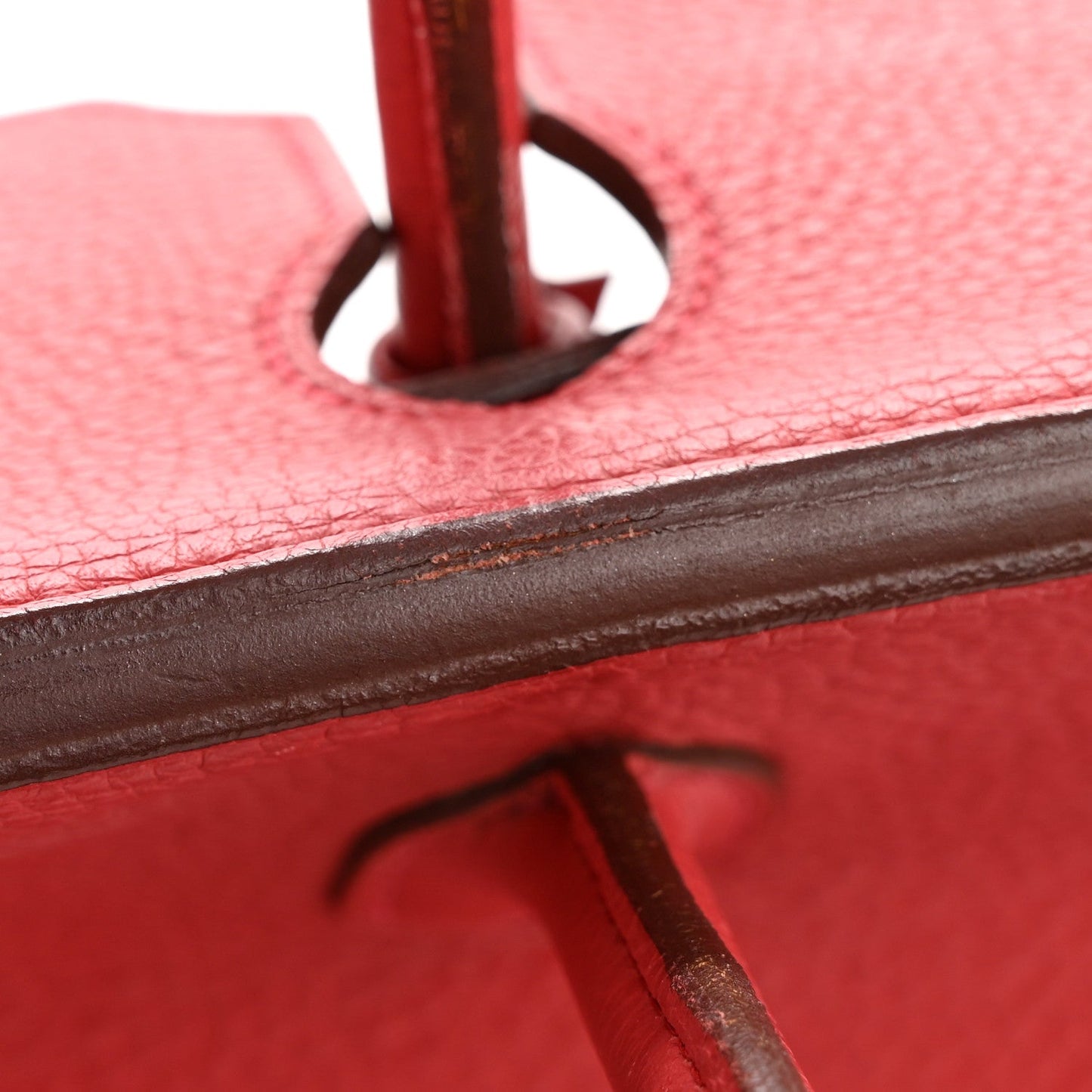 Taurillon Clemence Birkin 40 Rouge Venetian