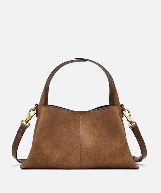 2025 New Brown Versatile Suede Tote Bag