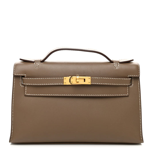 Swift Kelly Pochette Clutch Etoupe