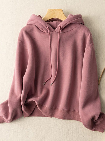 Casual Loose Pullover Hoodie For Women