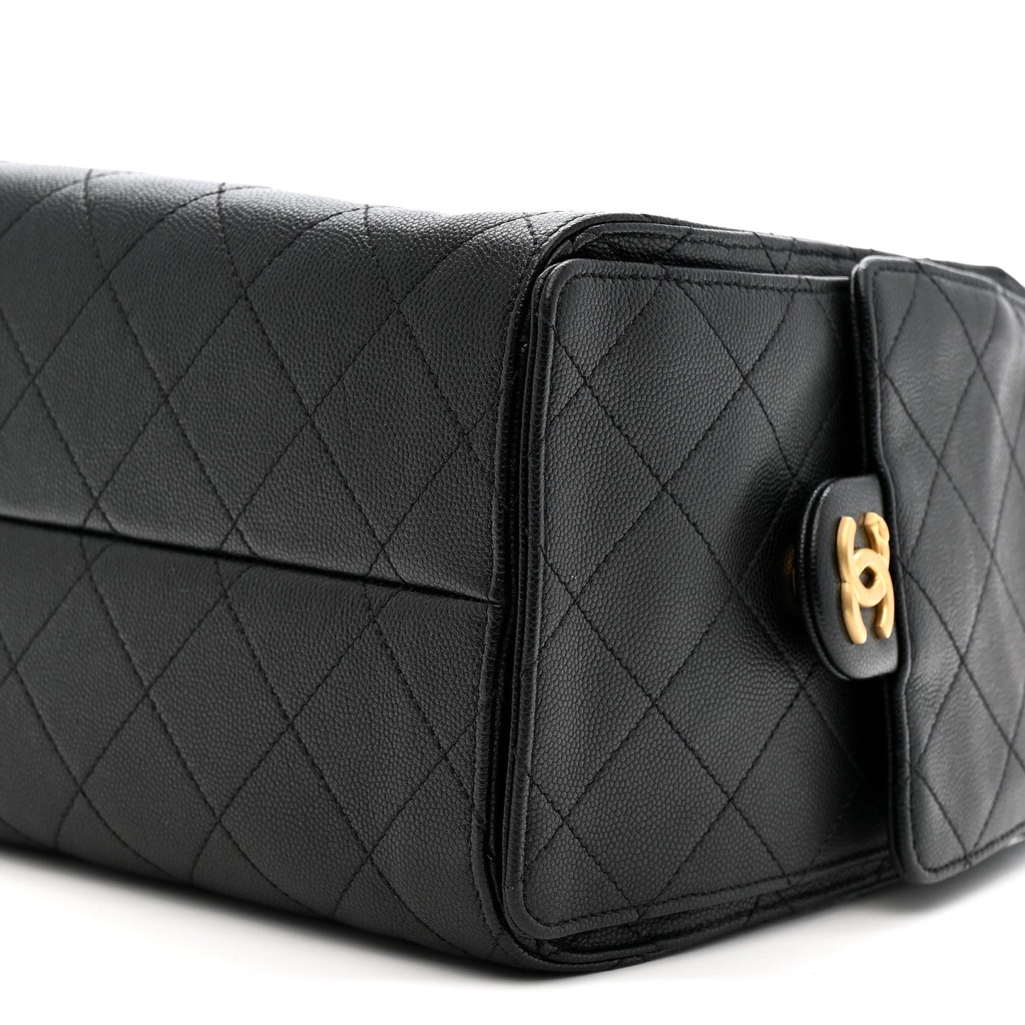 Caviar Quilted Small Chanel 25 Handbag Black