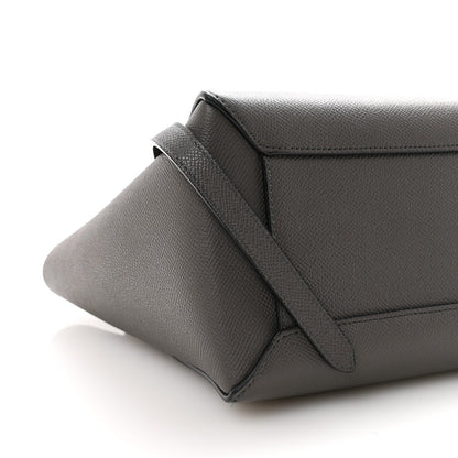 Baby Grained Calfskin Micro Belt Bag Grey