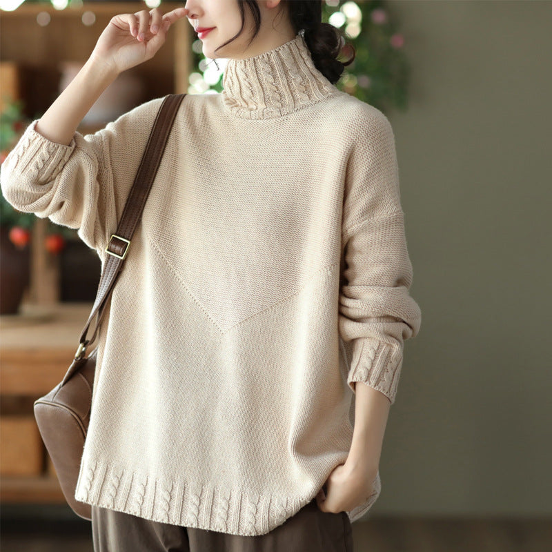 Retro Crochet Temperament Warm Sweater