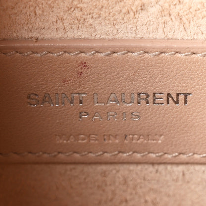 Calfskin Crocodile Embossed Medium Monogram Sunset Rose Antic
