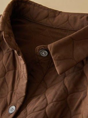 Casual Long Sleeve Single Breasted Vintage Mid-Length Coat In One-Size