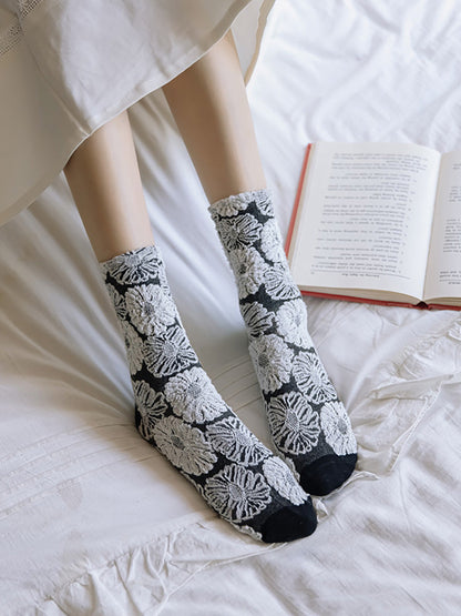 3 Pairs Winter Court Style Lolita Women Socks