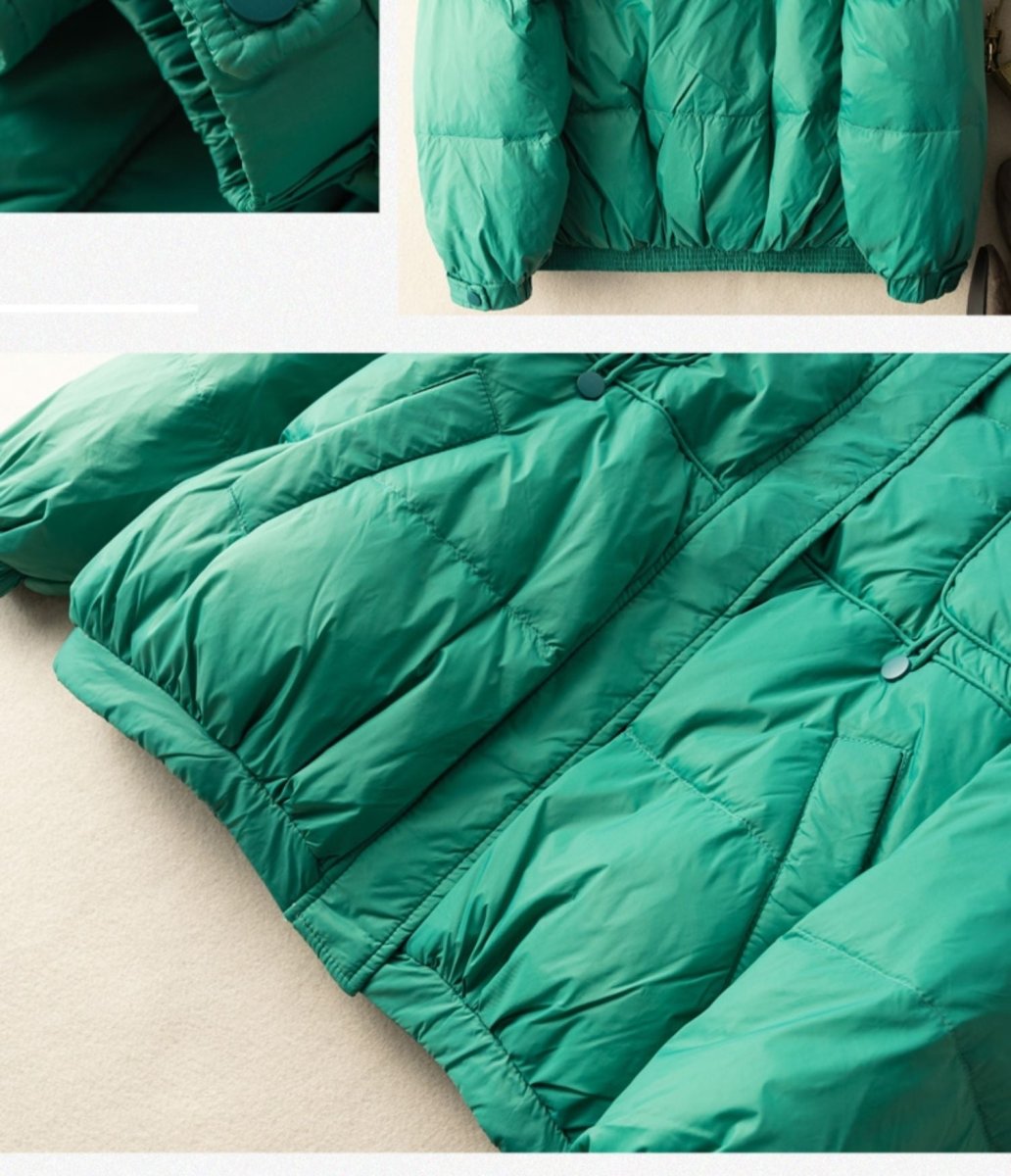 Lightweight And Loose Literary Vintage Short Version Down Jacket