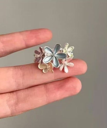 Rainbow Floral Original Design Alloy Rings